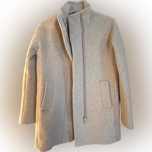 J.Crew Factory City Coat, Sz 6, Htr Mushroom
